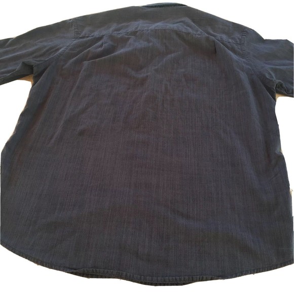 Alfani Men's Shirt Short Sleeve Button Down Gray BC100 - Picture 3 of 3